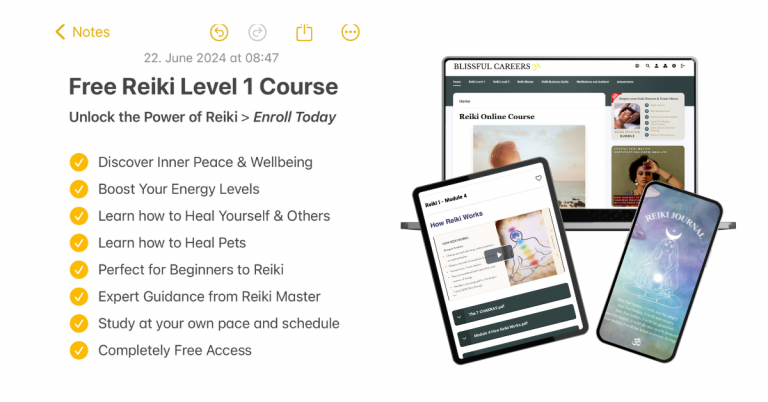 reiki free course Facebook Ad 768x402